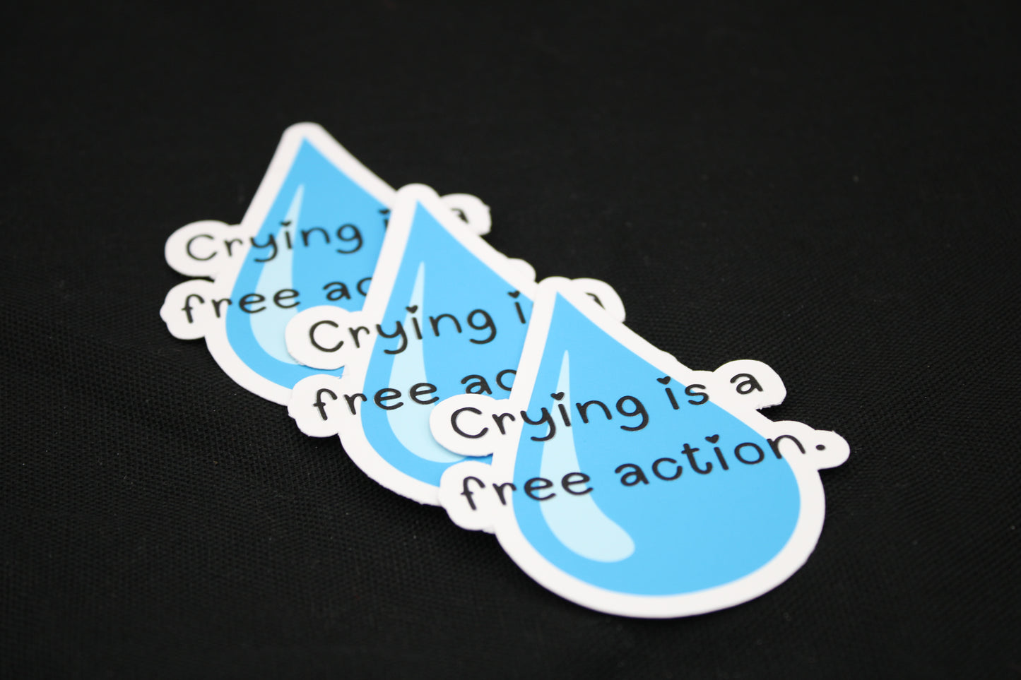 Crying is a Free Action